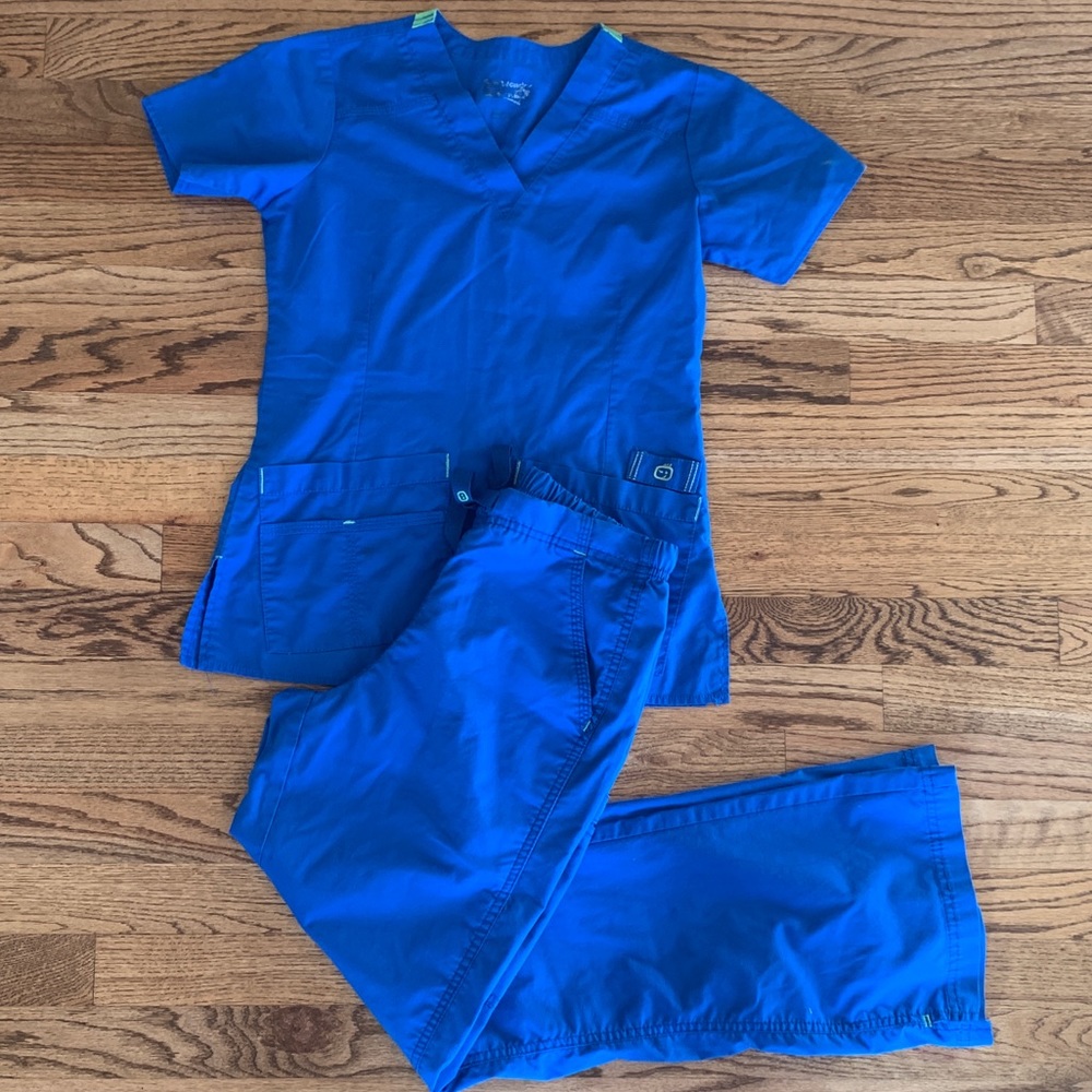Blue Medical Scrub Set - Cherokee Workwear